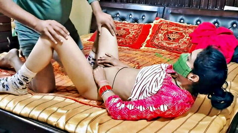 Shikha Sharma exposed pussy and tits in hot fingering scene with Shivank