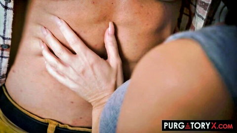 Coco Lovelock in intimate threesome with step parents on PurgatoryX