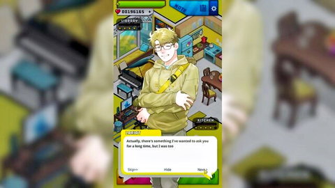 Anime-style young man with glasses in casual hoodie, ready for erotic condo adventure