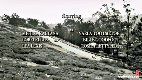 Mahina Zaltana, Lorelei Lee, Lea Lexis in Foot Worship starring as foot fetish characters