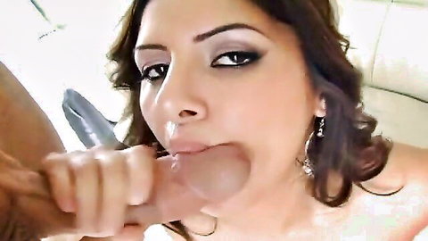 Sativa Rose deepthroating cock in intense blowjob scene