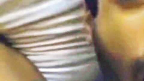 Indian woman sucking big black cock in close-up oral action