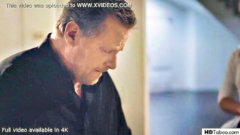 Alina Lopez as babysitter in tense scene with older man, Pure Taboo