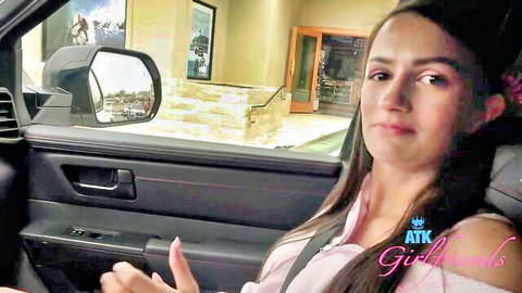 Summer Renee in car POV thumbs up from ATK Girlfriends