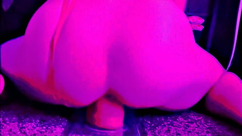 Emily POV big pink ass bent over with toy insertion solo play