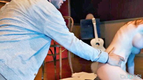 Pepper Hart nude redhead grabbed from behind in hot sex scene