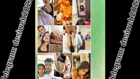 Indian brunette babe with big tits giving handjob blowjob and rough sex in amateur collage