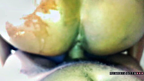 Mzansidoll petite ebony babe taking dick from behind