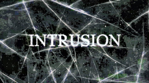 Intrusion adult video thumbnail: cracked glass effect with bold text, teasing deep release theme by Love Wolf