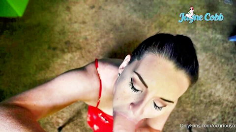 Jayne Cobb POV sloppy blowjob on big dick, eyes closed in ecstasy