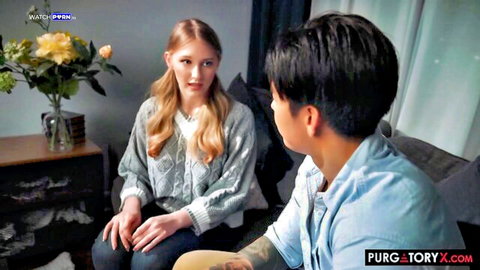 Melody Marks as live-in nanny in interview scene with coworker