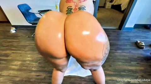 Keya flaunts her thick juicy ass in a teasing bent-over pose from OnlyFans