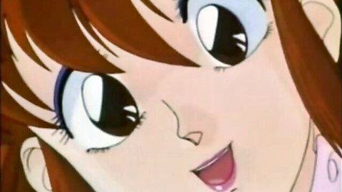 Anime dream girl smiling with big blue eyes, wet pussy tease in HD smut