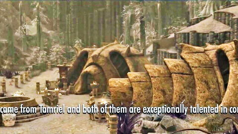Captured Tamriel elves in Riekling village, fantasy adventure turns erotic