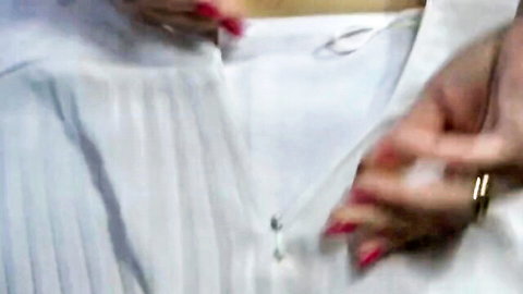 Wanilianna softly fucking her hairy cunt with dildo close-up