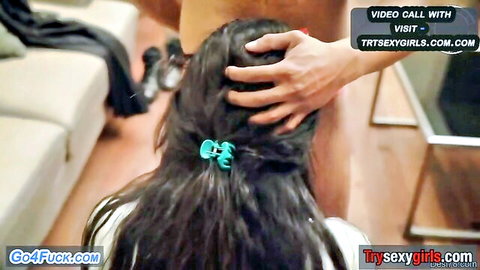 Indian MILF in intense video call, hair pulled during steamy encounter