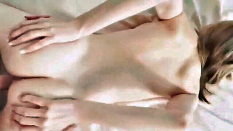 Blonde babe spreads her hairy pussy and tight asshole wide open on bed