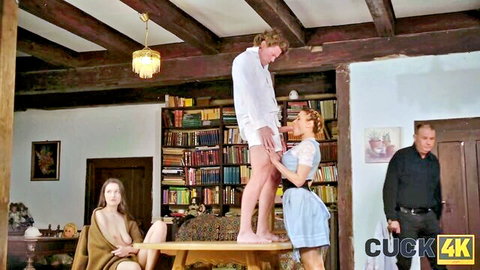 Kitana Lure fucked standing while husband watches cuckold scene