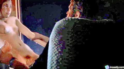 3D animated small tits girl masturbates with father incest scene