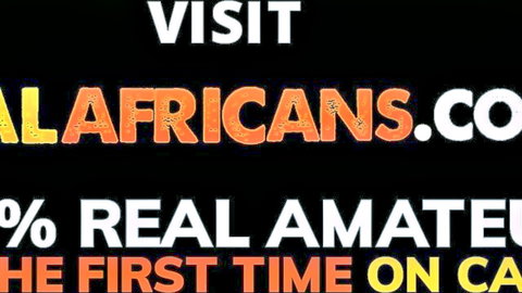 Real amateur black African duo first time on cam after day shift