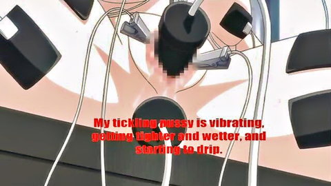 Euphoria hentai girl with vibrating pussy toy, getting wet and tight