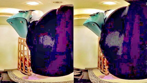 Big ass Japanese babe bending over nude in shower VR POV
