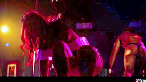King Noire's wild control with sultry ebony babes in pink lingerie