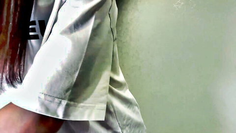 Hoarisa teen in silky white shirt, red hair, seductive lean on Chaturbate