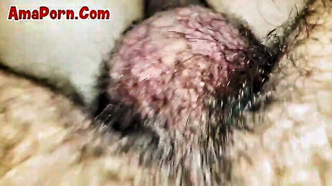 Amateur closeup of cumshot on wife's ass