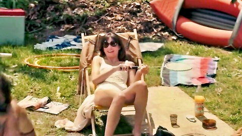 Garance Marillier lounging sexy in bikini outdoors Madame Claude