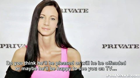 Eveline Neill in sexy pink top at Private promo event, teasing TV appearance