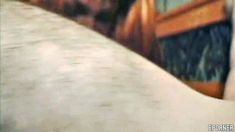 Blurry closeup of pale wet skin on nude thigh teasing big ass babe
