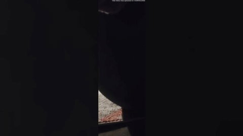 Dark empty room with faint red lit floor and shadows teasing mystery