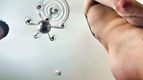 Muscular tattooed man in dominant POV position during intense anal fuck