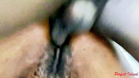Close-up interracial penetration of black woman in horny sluts foursome