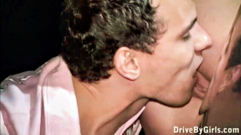 Vintage beauty gets wild oral through car window in steamy encounter