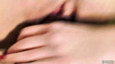 Blurry threesome closeup of shaved pussy being licked passionately