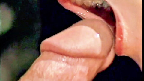 Close-up blowjob with deep oral penetration in HD harem video