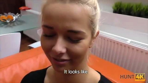 Nikky Dream blonde teen moaning ecstasy face closeup Hunt4K
