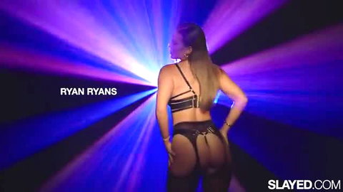 Ryan Ryans in sexy black lingerie, big ass tease with Gianna Dior