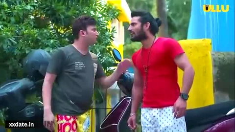 Muscular Desi men chatting outdoors, Rasmi Bhabhi Ki Chudai Part 4 Ullu thumbnail