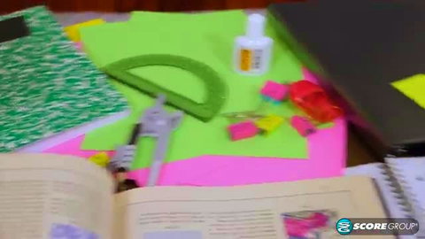 Melody Marks school desk setup in The Sexpert from 18 Eighteen