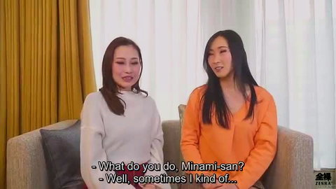 Hot Japanese housewives Minami-san interview chat, Zenra JAV