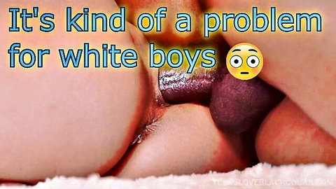 Big tits and spread pussy dwarf tiny white cock in humiliating size comparison for white boys