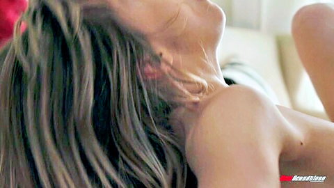 Ivy Wolfe nude, head back in ecstasy during lesbian love scene