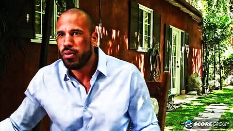 Robin Pachino Neighbors DP thumbnail: bald muscular guy in open shirt outdoors