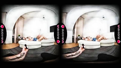 Manana Tights masturbates with vibrator & fingers in tights VR