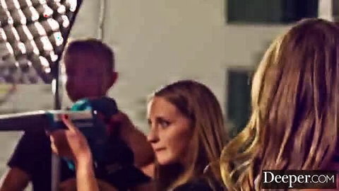 Ashley Lane threesome at photoshoot with Naomi, Deeper studio