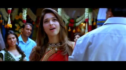 Tamannaah Bhatia in sexy red saree at wedding, naughty Indian beauty softcore