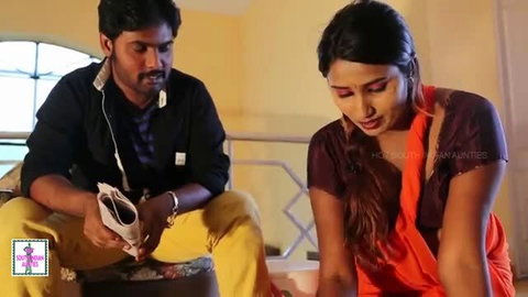 Hot Mallu Servant in saree flirts with owner, steamy romance